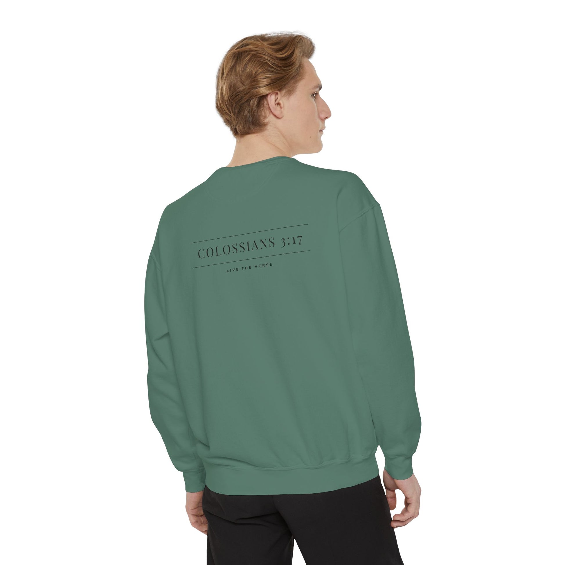 Live the Verse – Colossians 3:17 Crewneck | all4HIM Collection