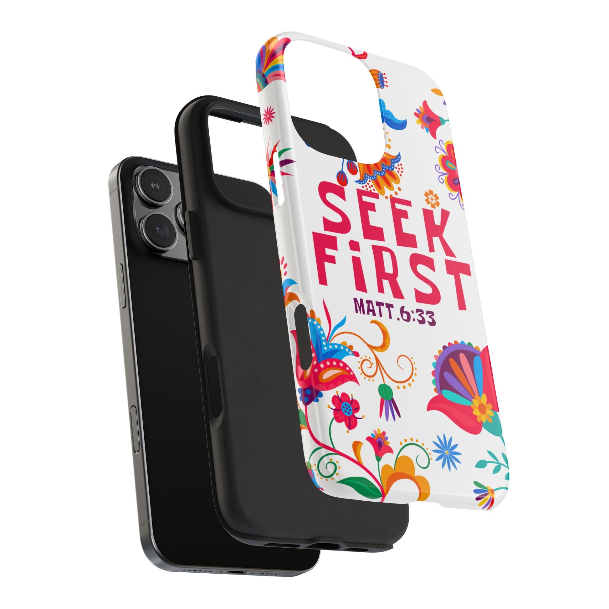 Seek First – Matthew 6:33 Phone Case | Live the Verse Collection