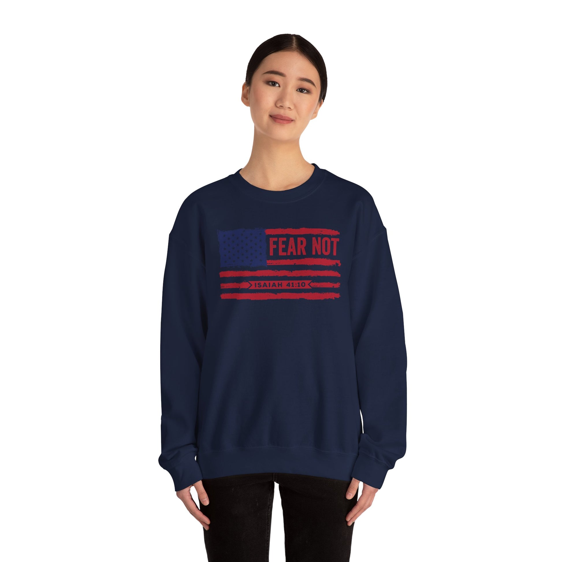 Fear Not - Isaiah 41:10 – Crewneck Sweatshirt | all4HIM Collection