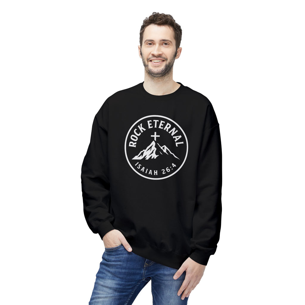 The Rock Eternal – Isaiah 26:4 – Crewneck | Live the Verse | all4HIM