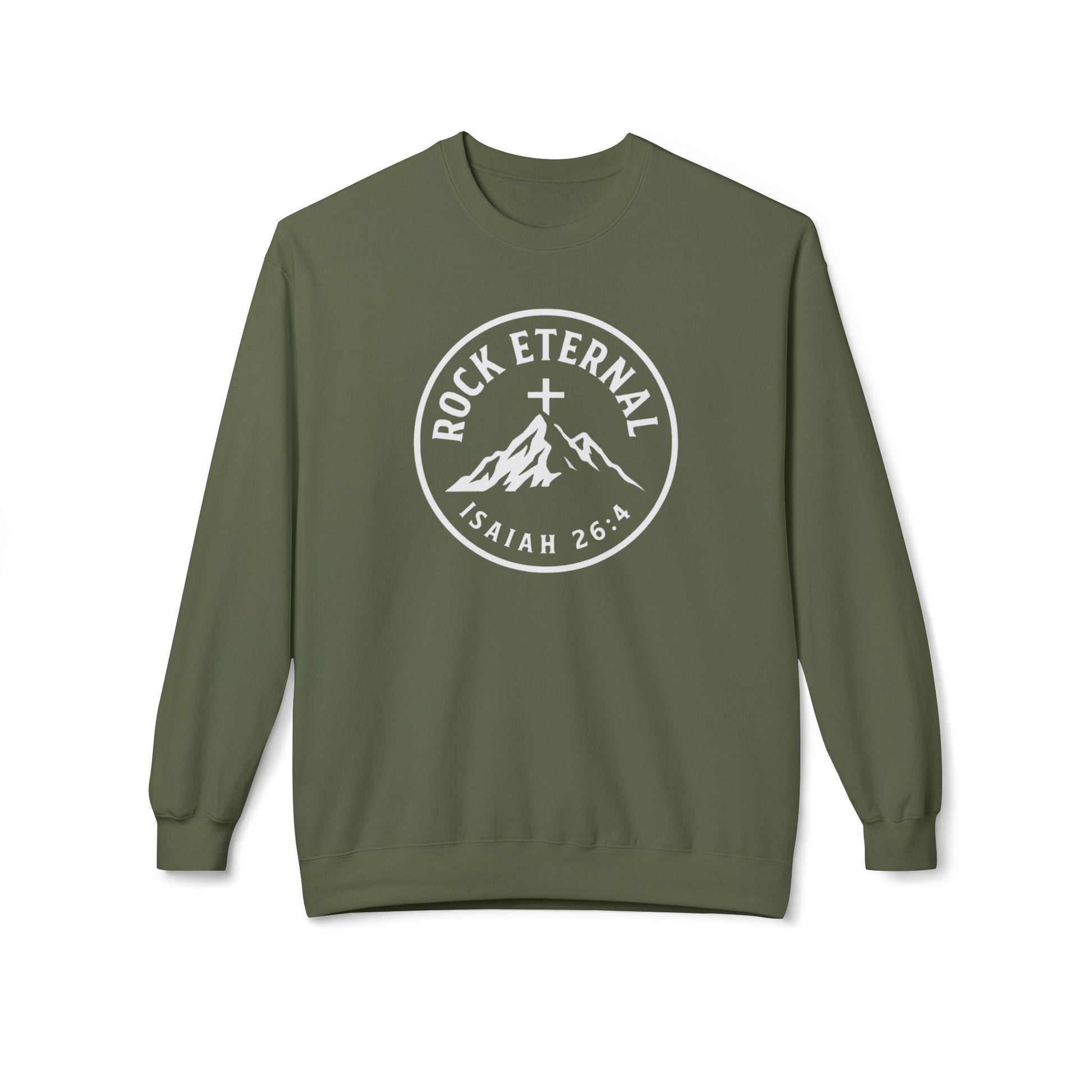 The Rock Eternal – Isaiah 26:4 – Crewneck | Live the Verse | all4HIM