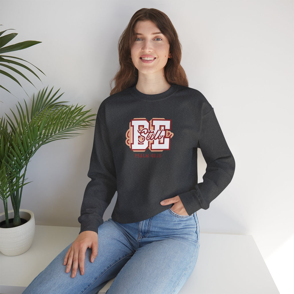 Be Still – Psalm 46:10 Crewneck Sweatshirt | Live the Verse Collection | all4HIM
