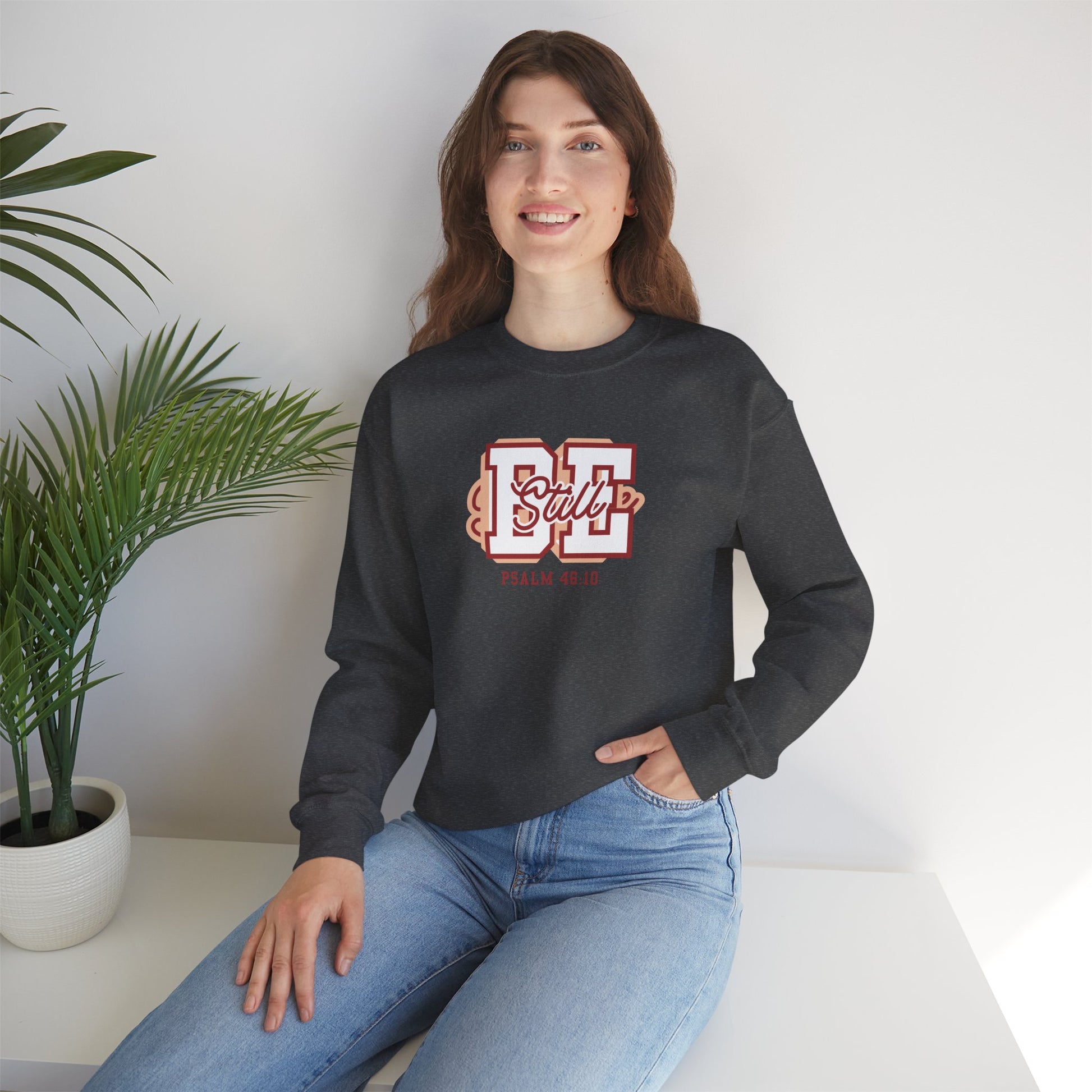 Be Still – Psalm 46:10 Crewneck Sweatshirt | Live the Verse Collection | all4HIM