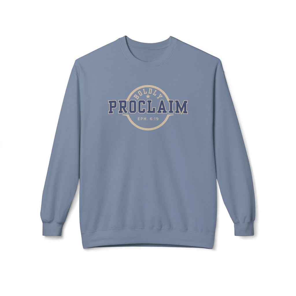 Boldly Proclaim – Ephesians 6:19 – Sweatshirt | Live the Verse | all4HIM