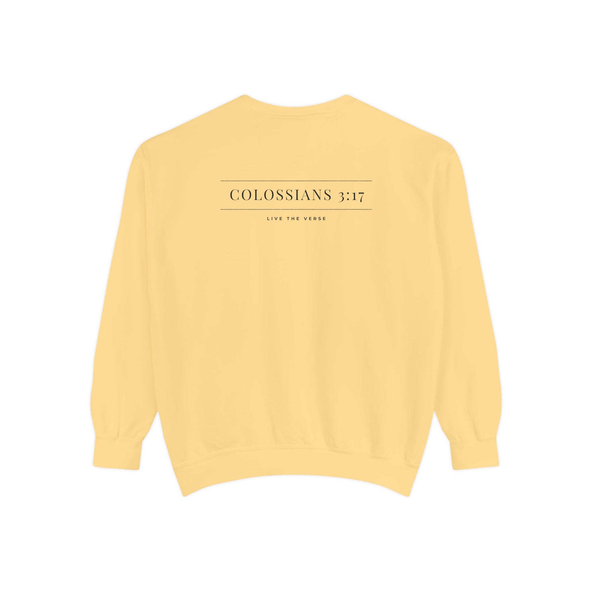 Live the Verse – Colossians 3:17 Crewneck | all4HIM Collection