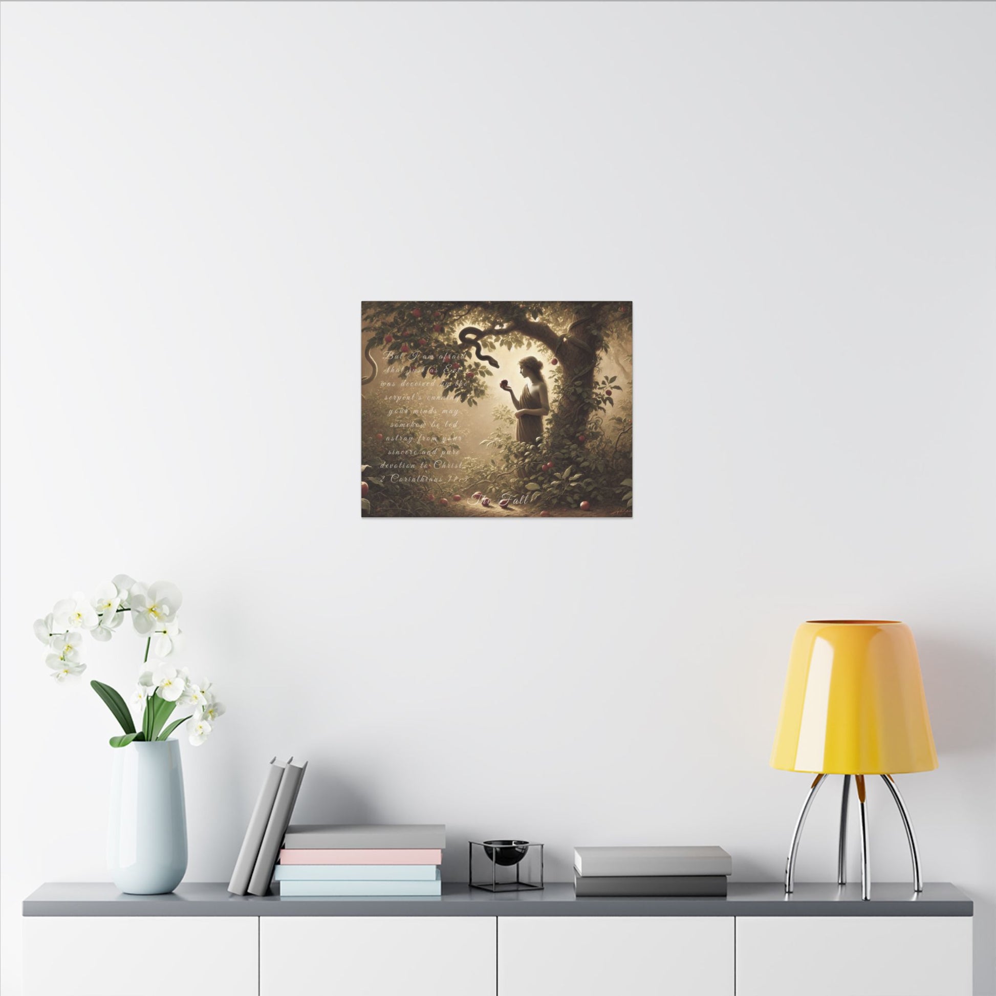 Sacred Scriptures: The Fall – 2 Corinthians 11:3 Canvas (20x16 and 10x8) | all4HIM Collection