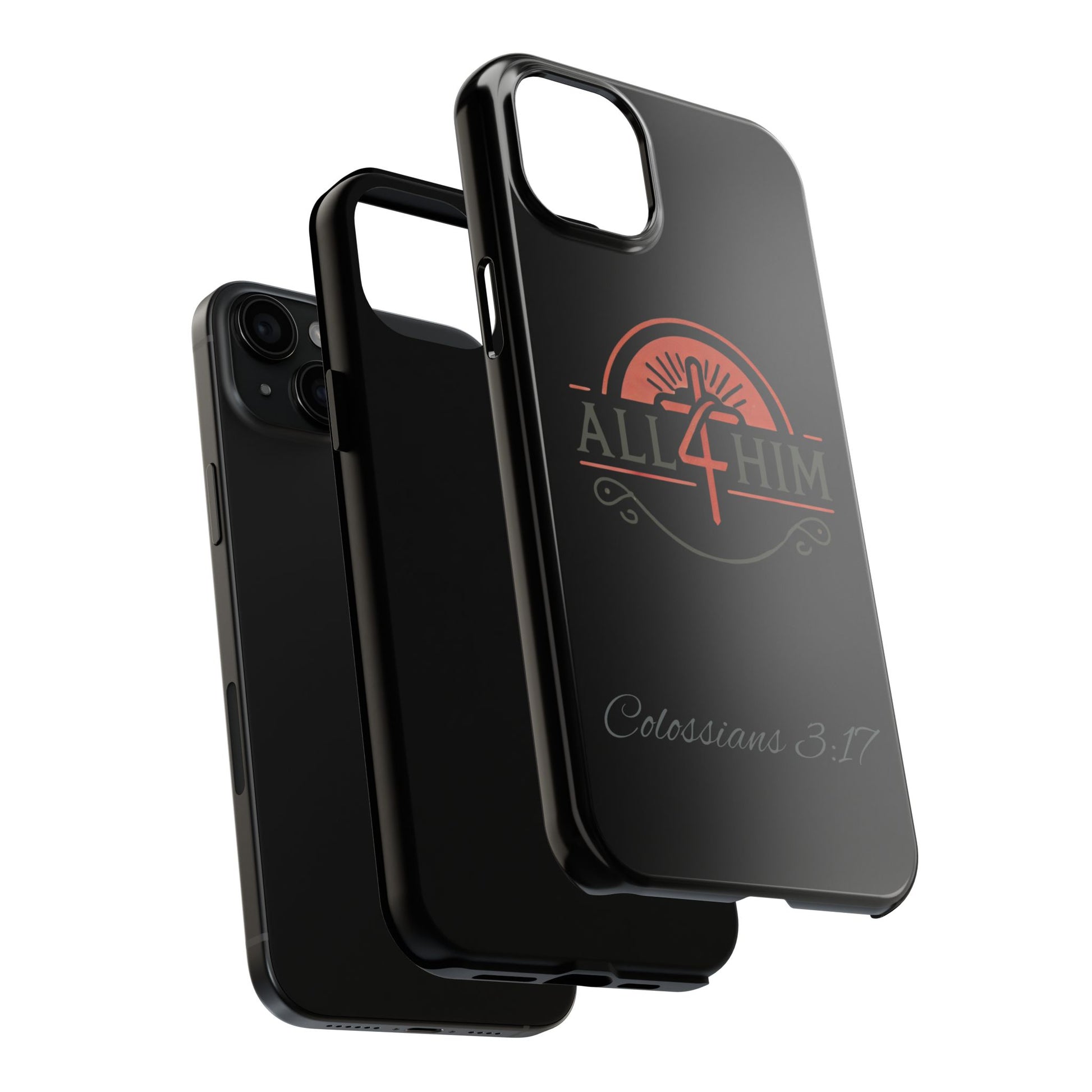 all4HIM Logo Phone Case – Colossians 3:17 | Faith + Function