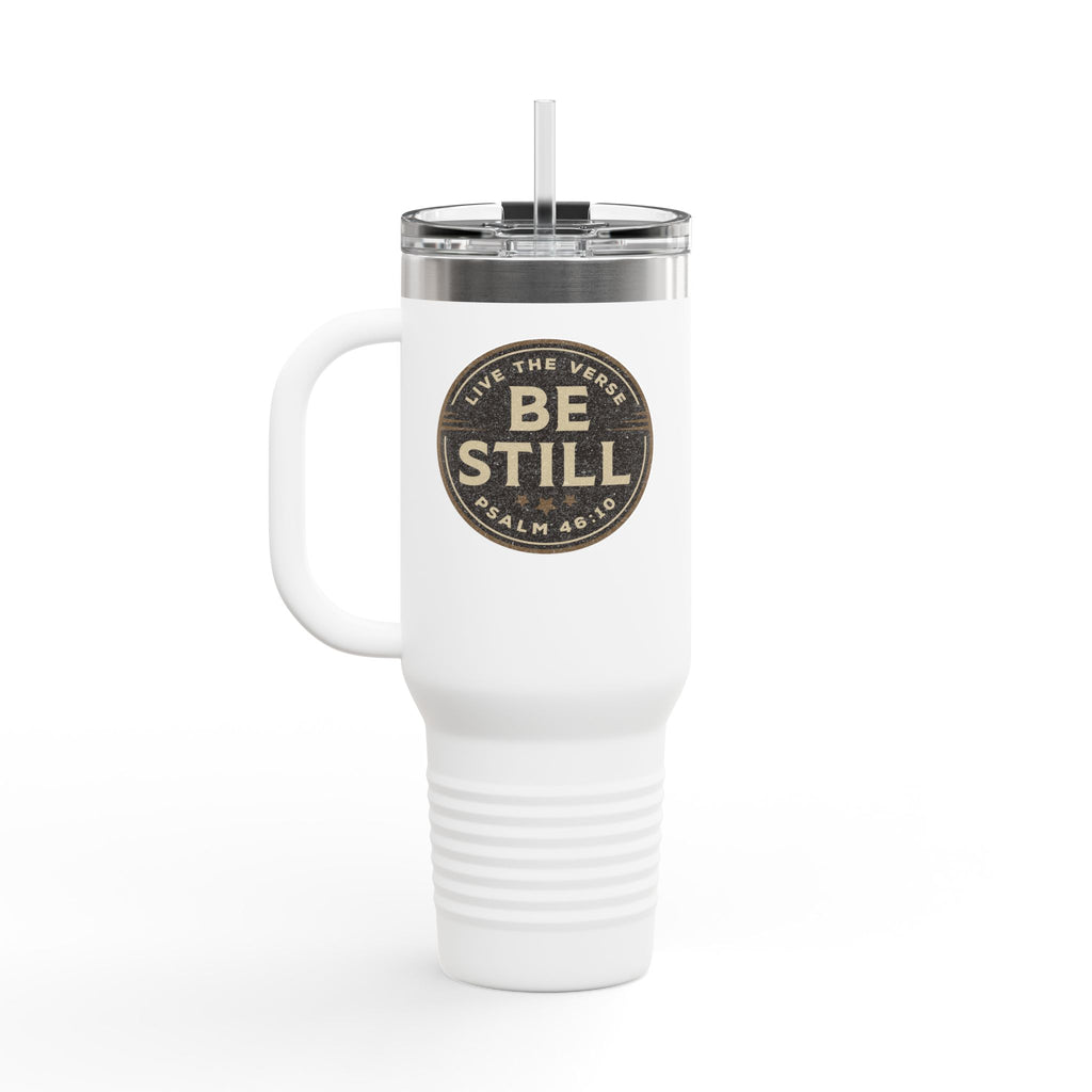 Be Still – Psalm 46:10 Insulated Travel Mug | Live the Verse Collection | all4HIM