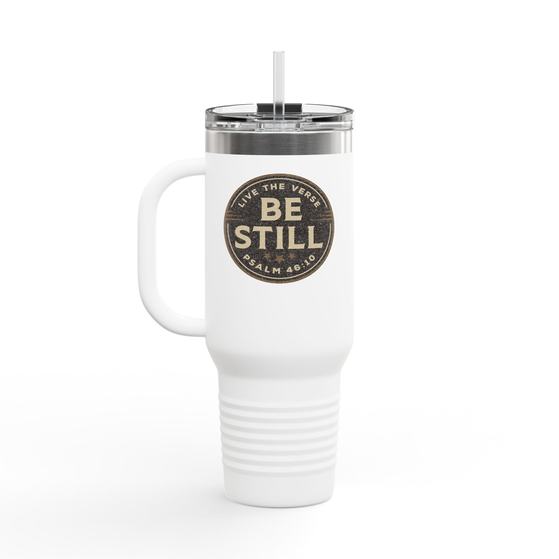 Be Still – Psalm 46:10 Insulated Travel Mug | Live the Verse Collection | all4HIM