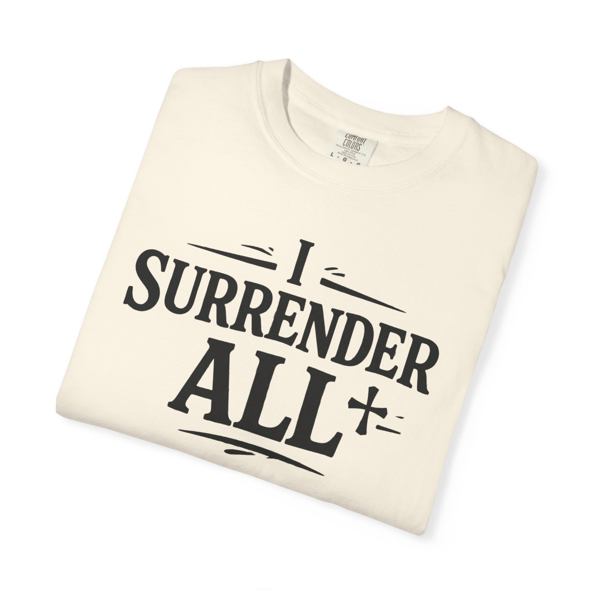 I Surrender All Shirt | Vintage Hymn Christian Shirt | Faith Comfort Colors Tee | Worship Apparel | Inspirational Christian Clothing | all4HIM