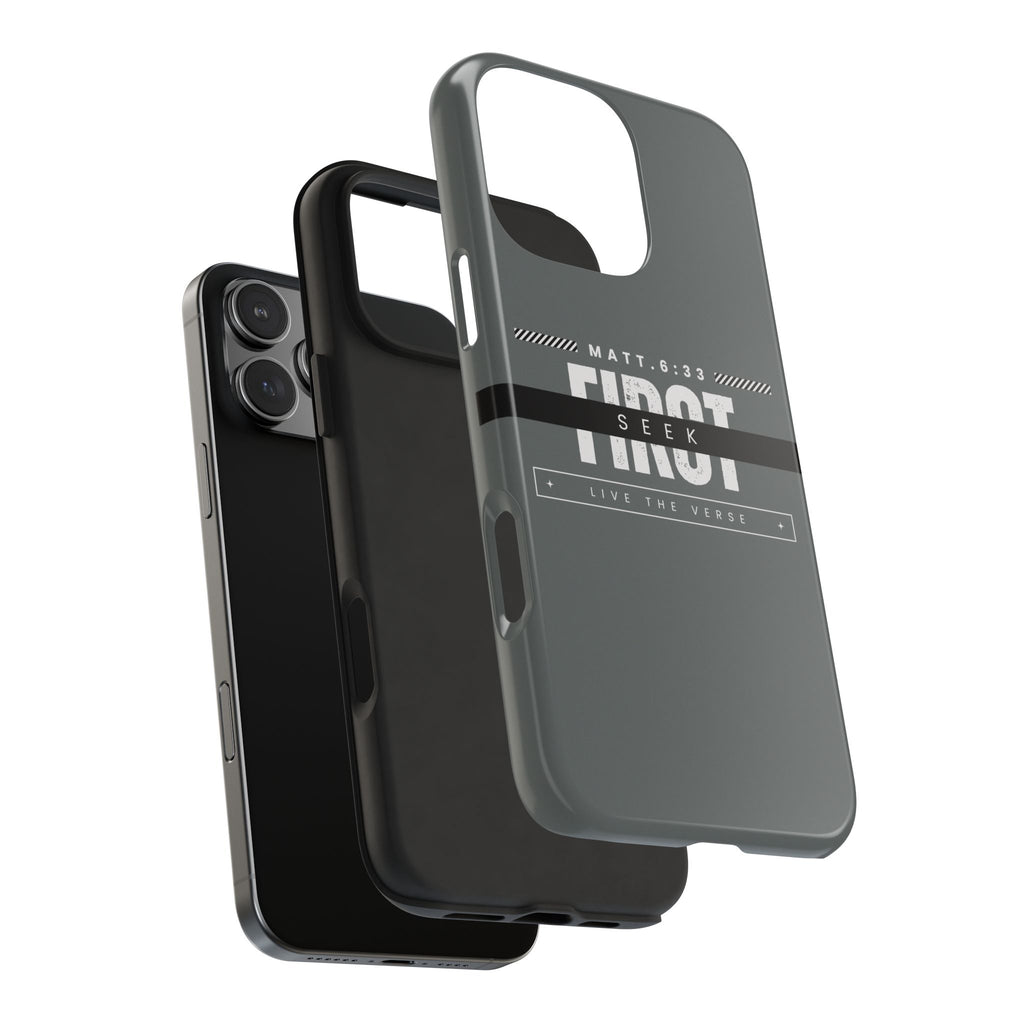 Seek First – Matthew 6:33 Phone Case | Live the Verse Collection
