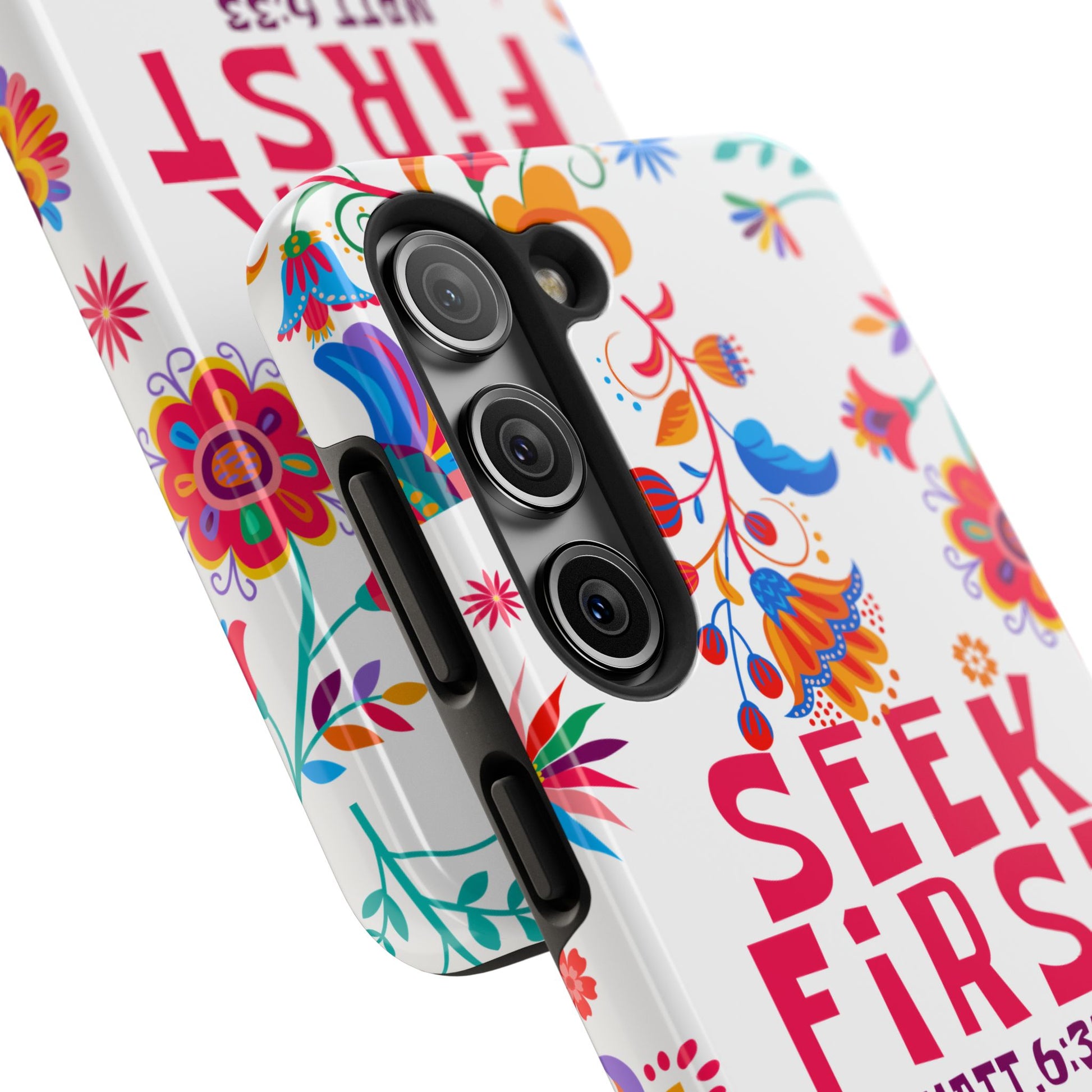 Seek First – Matthew 6:33 Phone Case | Live the Verse Collection