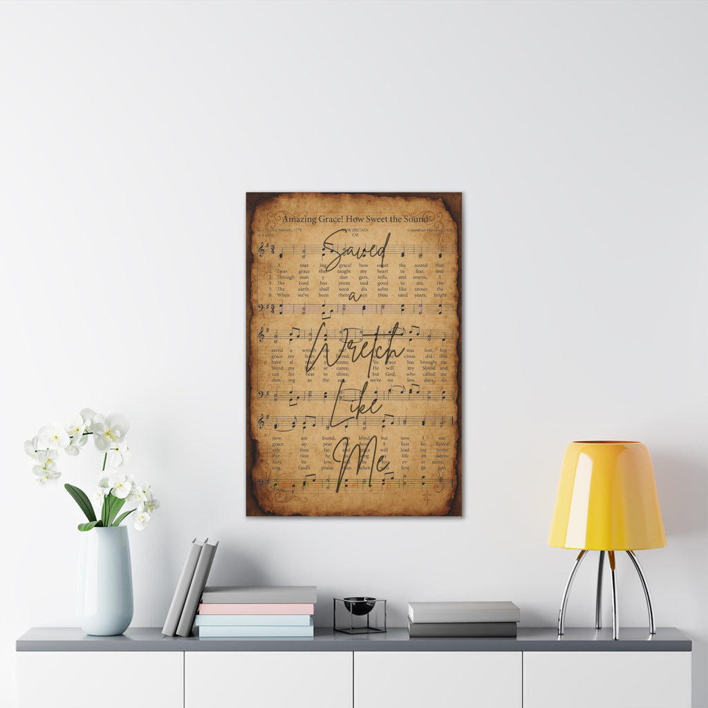 Amazing Grace – Sacred Hymns Canvas Print | Live the Verse | all4HIM