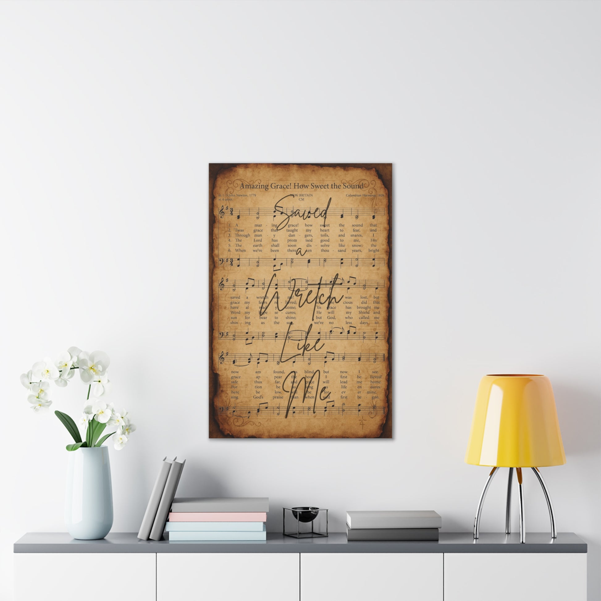 Amazing Grace – Sacred Hymns Canvas Print | Live the Verse | all4HIM