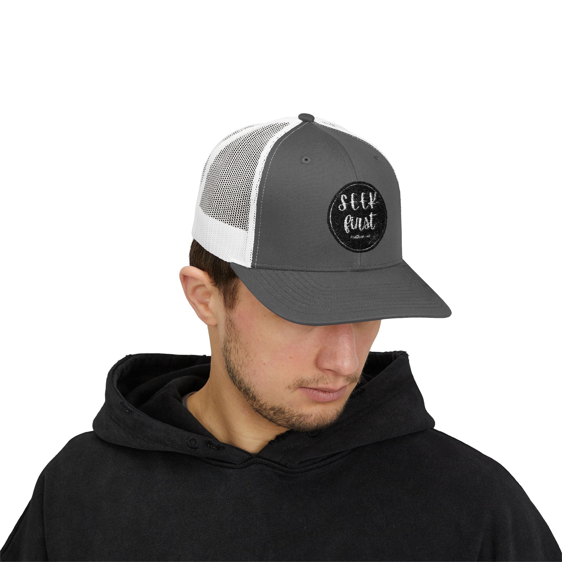 Stylish Snapback Trucker Cap, Trendy Mesh Hat for Outdoors, Perfect for Summer Festivals, Casual Wear, Gifts for Him or Her