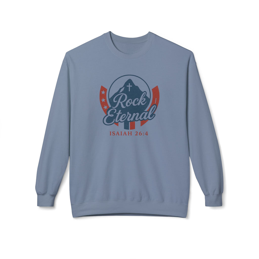 The Rock Eternal – Isaiah 26:4 – Crewneck | Live the Verse | all4HIM