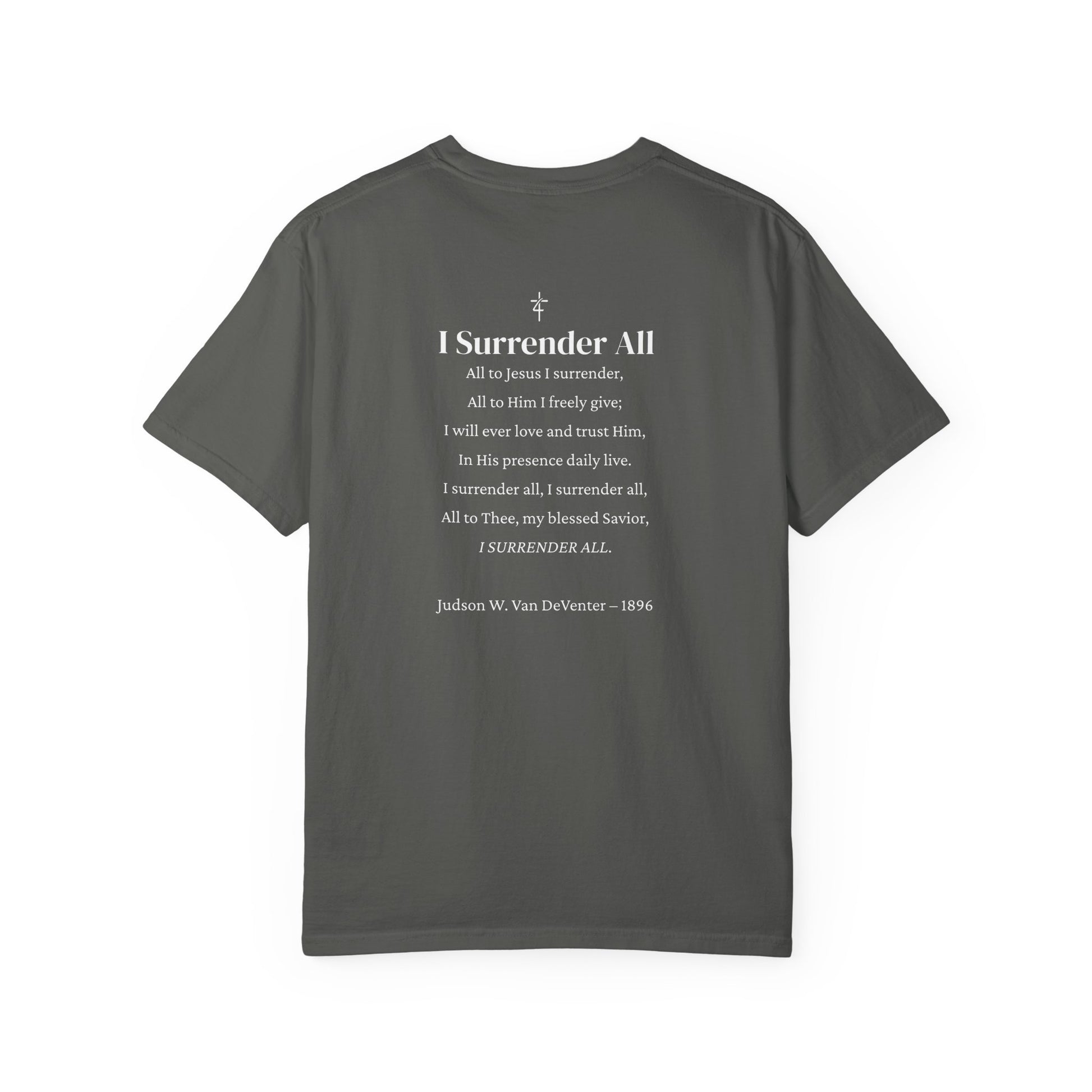 I Surrender All Shirt | Vintage Hymn Christian Shirt | Faith Comfort Colors Tee | Worship Apparel | Inspirational Christian Clothing | all4HIM
