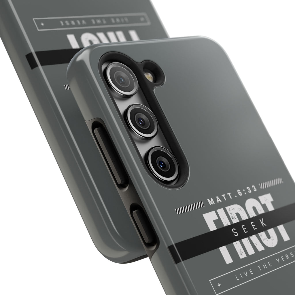 Seek First – Matthew 6:33 Phone Case | Live the Verse Collection