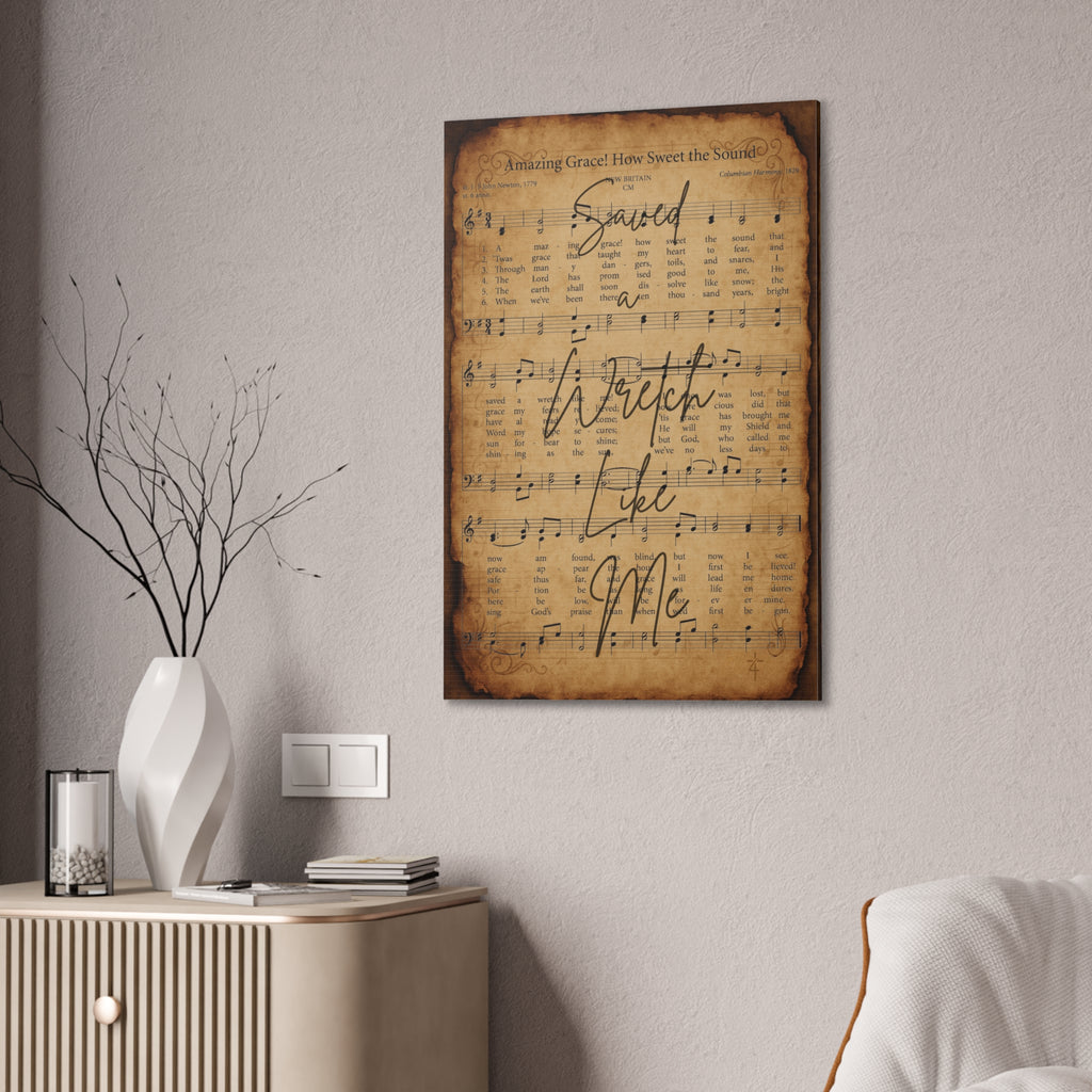Amazing Grace – Sacred Hymns Canvas Print | Live the Verse | all4HIM