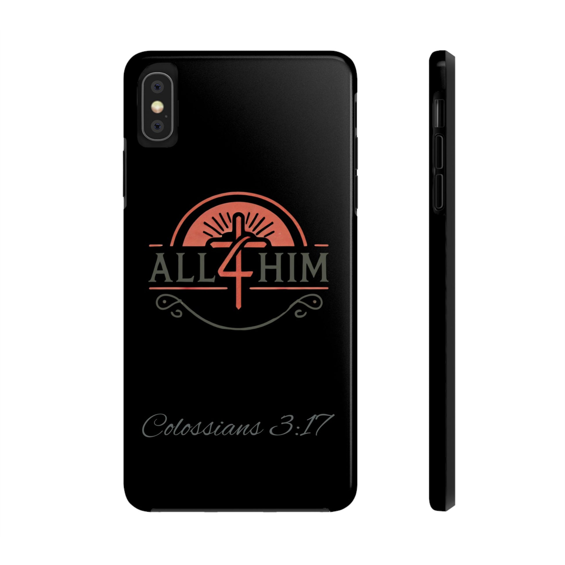 all4HIM Logo Phone Case – Colossians 3:17 | Faith + Function