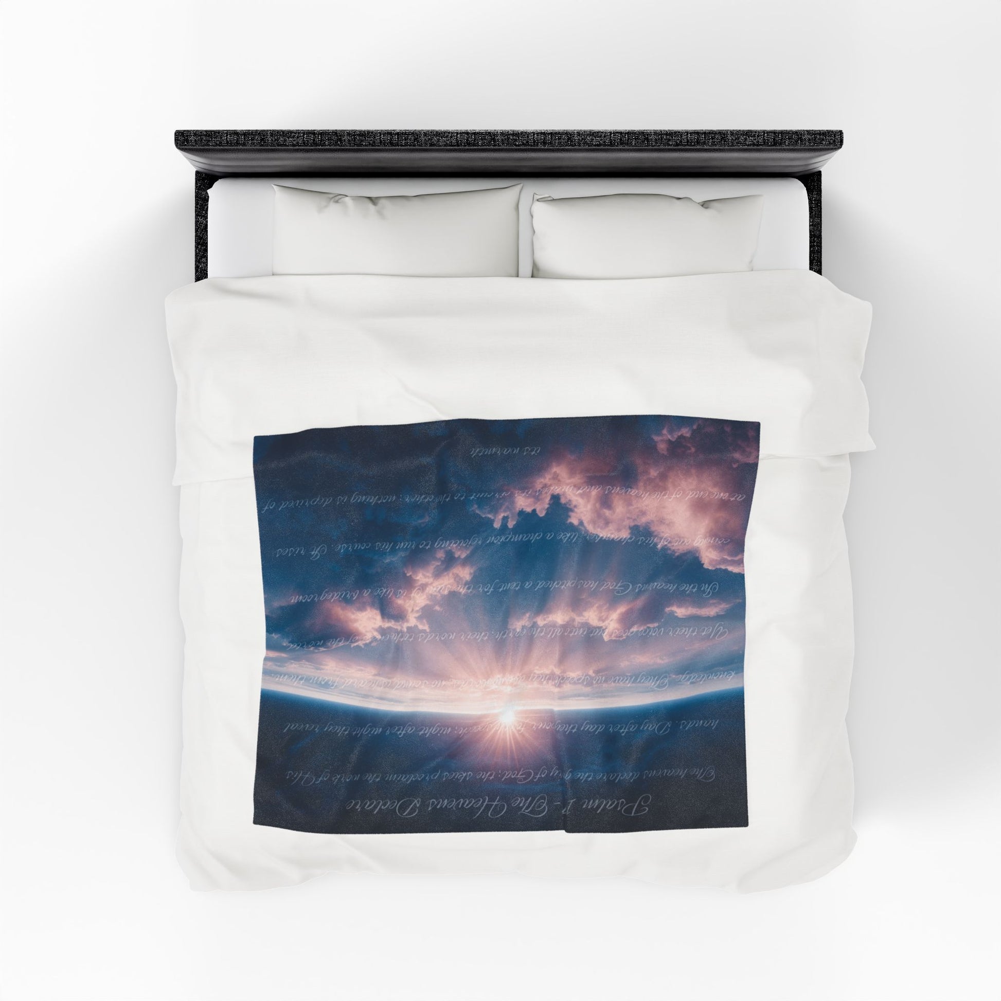 Covered by Him: The Heavens Declare – Psalm 19 Throw Blanket | all4HIM Collection, 50×60in