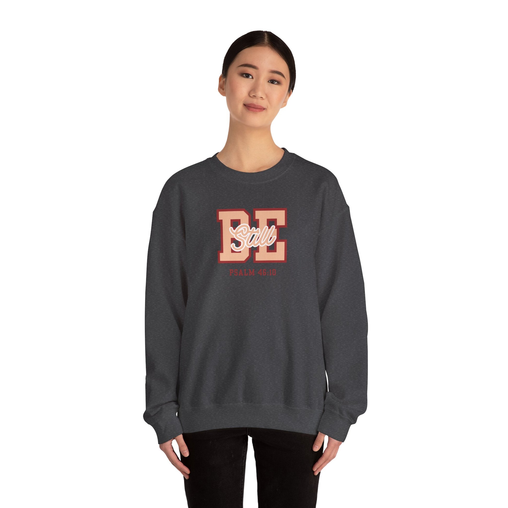 Be Still – Psalm 46:10 Crewneck Sweatshirt | Live the Verse Collection | all4HIM