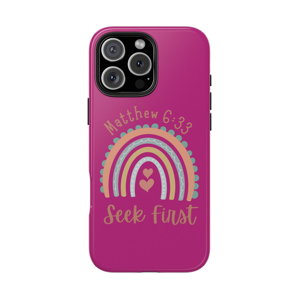 Seek First – Matthew 6:33 Phone Case | Live the Verse Collection