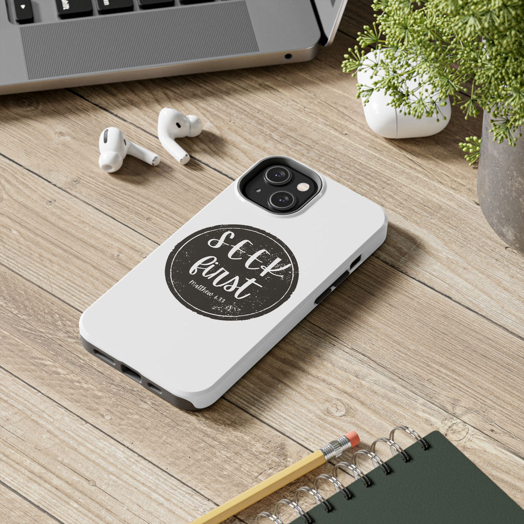 Seek First – Matthew 6:33 Phone Case | Live the Verse Collection