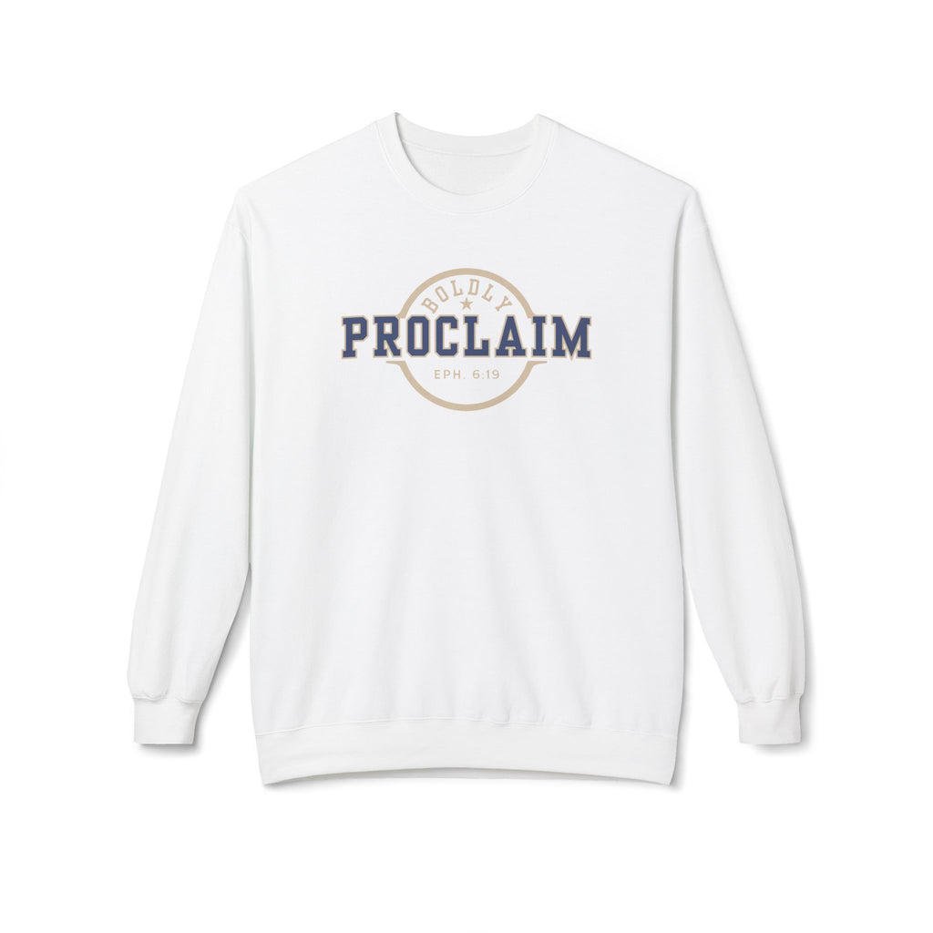 Boldly Proclaim – Ephesians 6:19 – Sweatshirt | Live the Verse | all4HIM