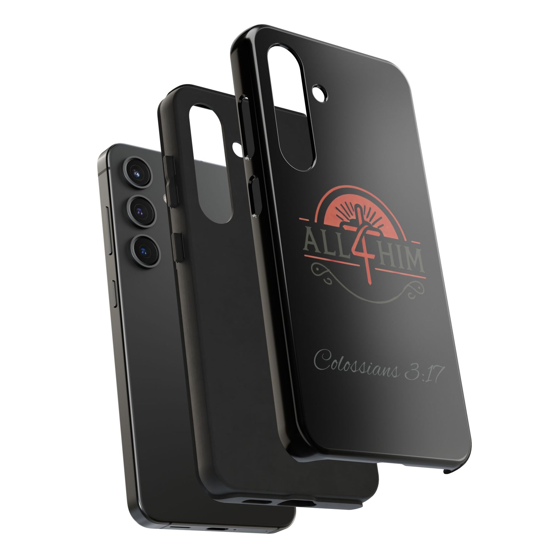 all4HIM Logo Phone Case – Colossians 3:17 | Faith + Function