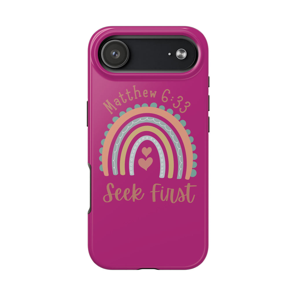 Seek First – Matthew 6:33 Phone Case | Live the Verse Collection