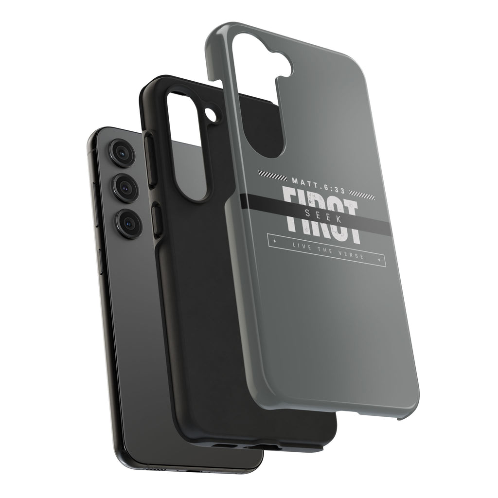 Seek First – Matthew 6:33 Phone Case | Live the Verse Collection