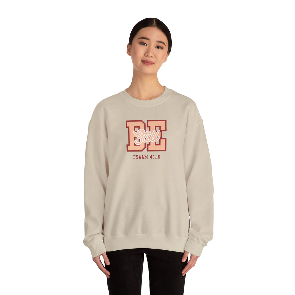 Be Still – Psalm 46:10 Crewneck Sweatshirt | Live the Verse Collection | all4HIM