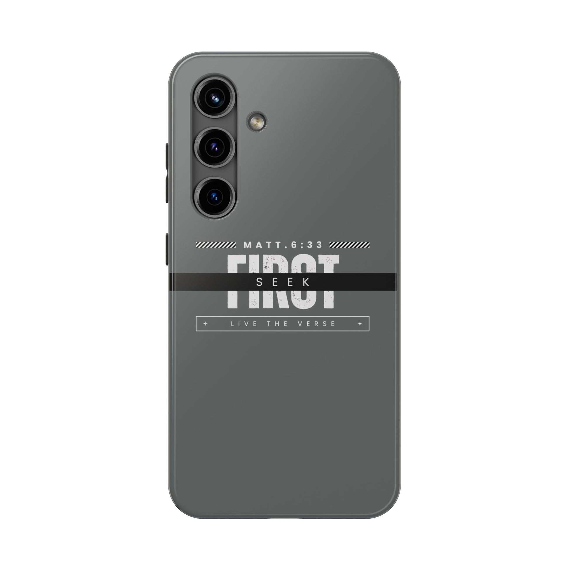 Seek First – Matthew 6:33 Phone Case | Live the Verse Collection