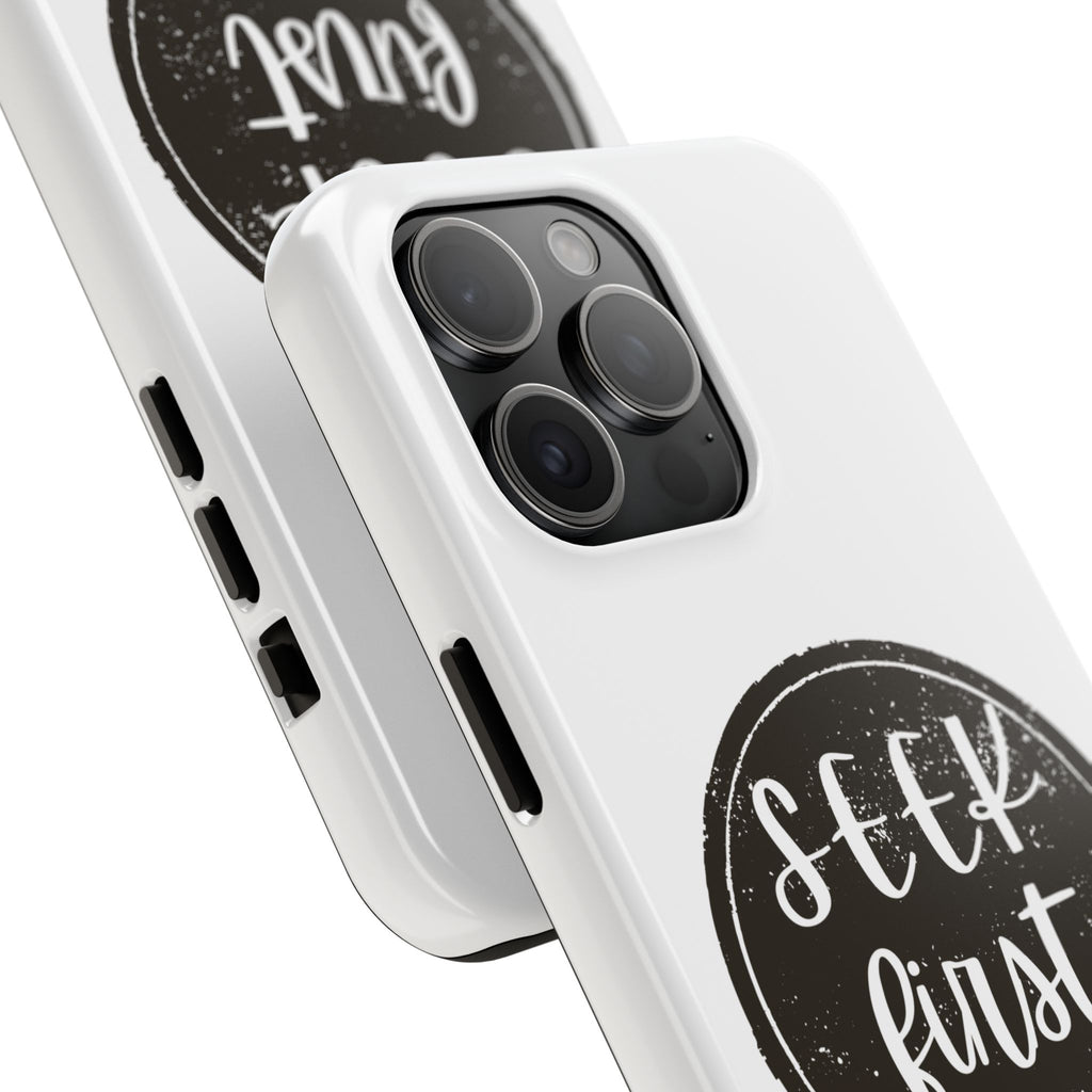 Seek First – Matthew 6:33 Phone Case | Live the Verse Collection