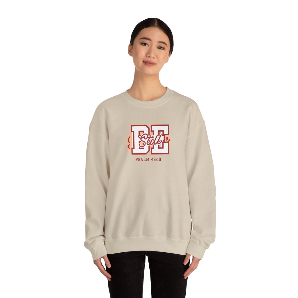 Be Still – Psalm 46:10 Crewneck Sweatshirt | Live the Verse Collection | all4HIM