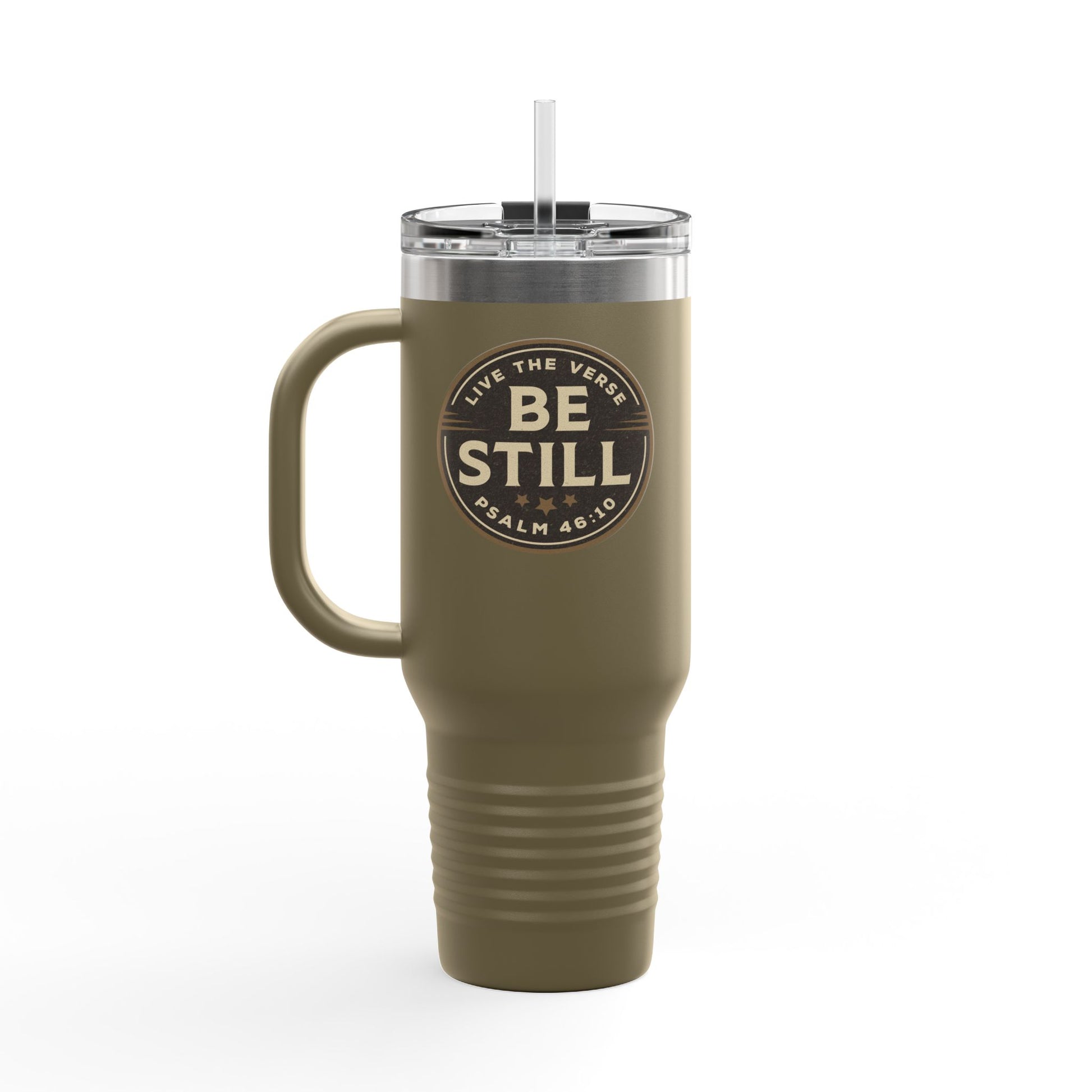 Be Still – Psalm 46:10 Insulated Travel Mug | Live the Verse Collection | all4HIM