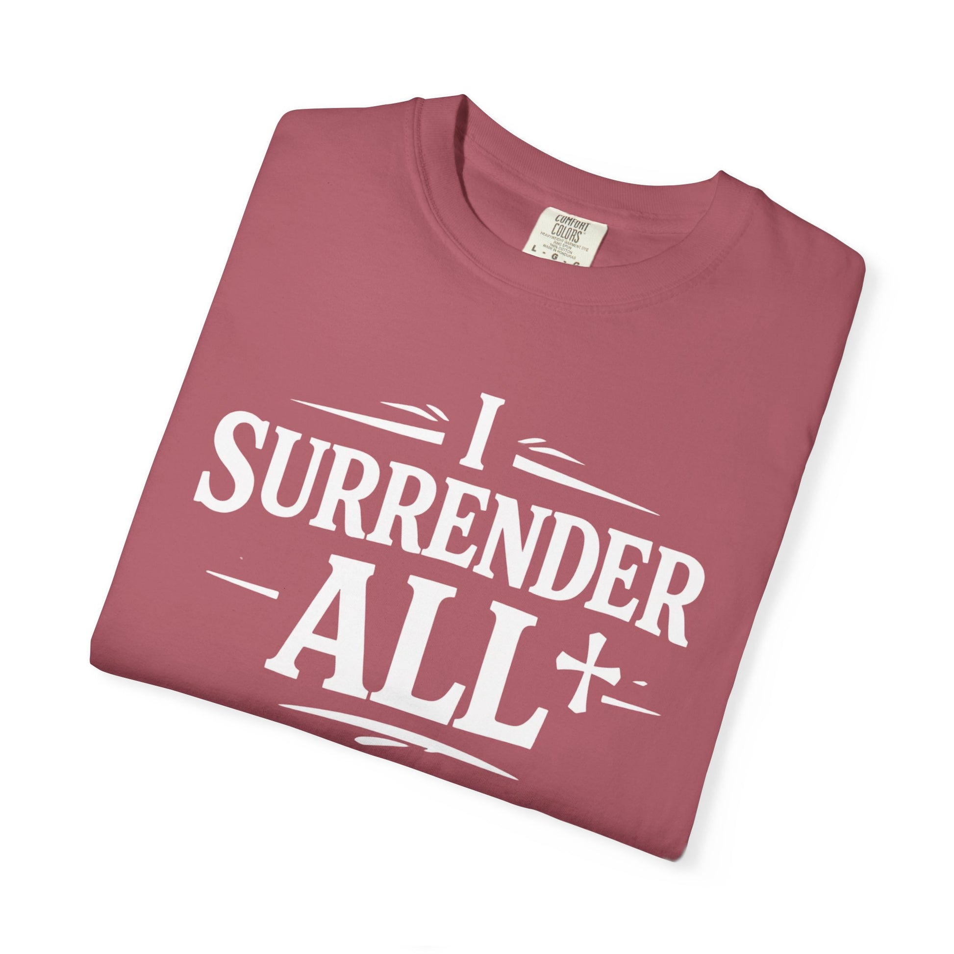 I Surrender All Shirt | Vintage Hymn Christian Shirt | Faith Comfort Colors Tee | Worship Apparel | Inspirational Christian Clothing | all4HIM