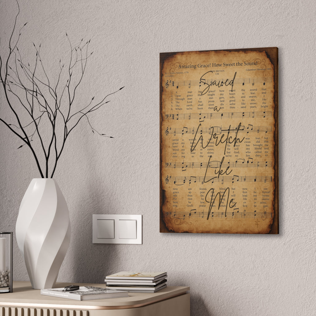 Amazing Grace – Sacred Hymns Canvas Print | Live the Verse | all4HIM
