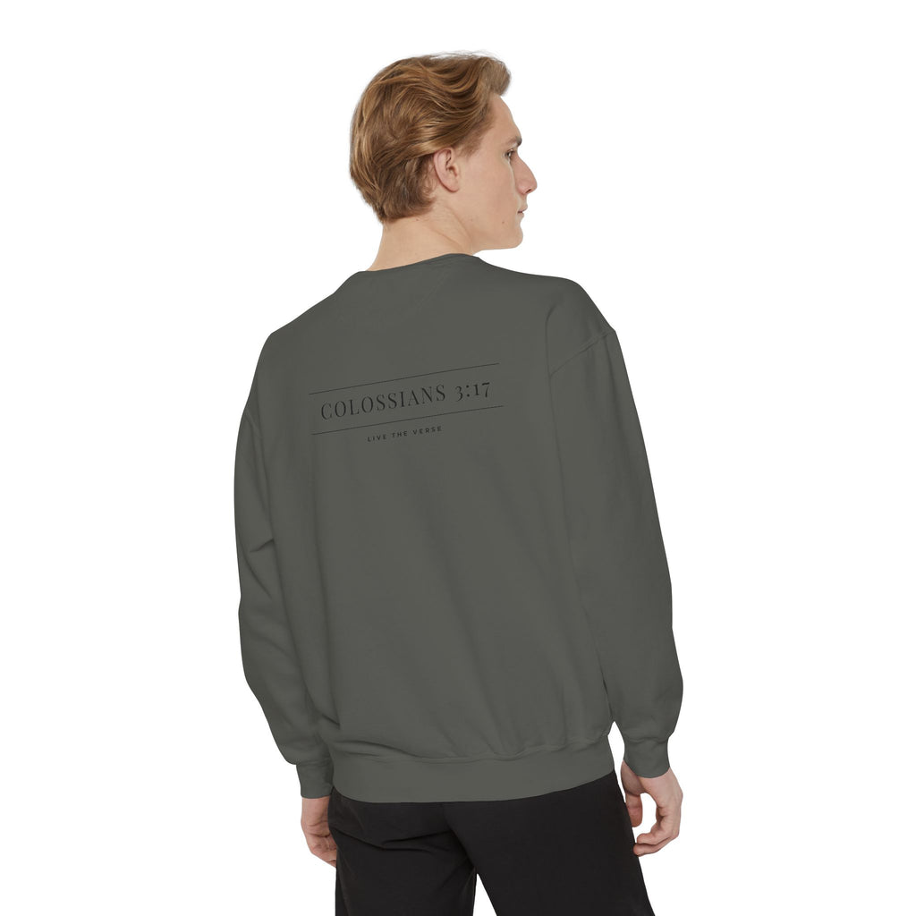 Live the Verse – Colossians 3:17 Crewneck | all4HIM Collection