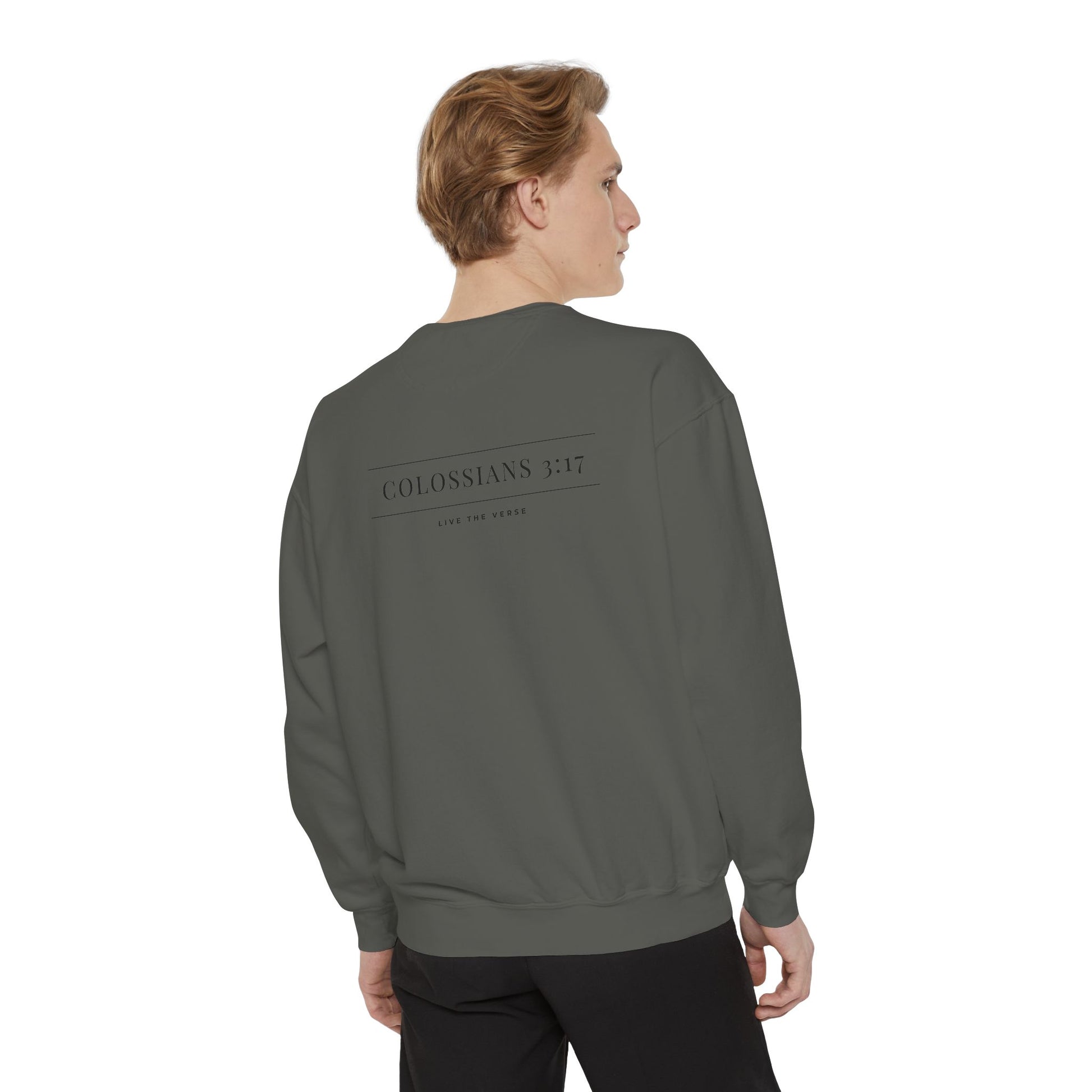 Live the Verse – Colossians 3:17 Crewneck | all4HIM Collection