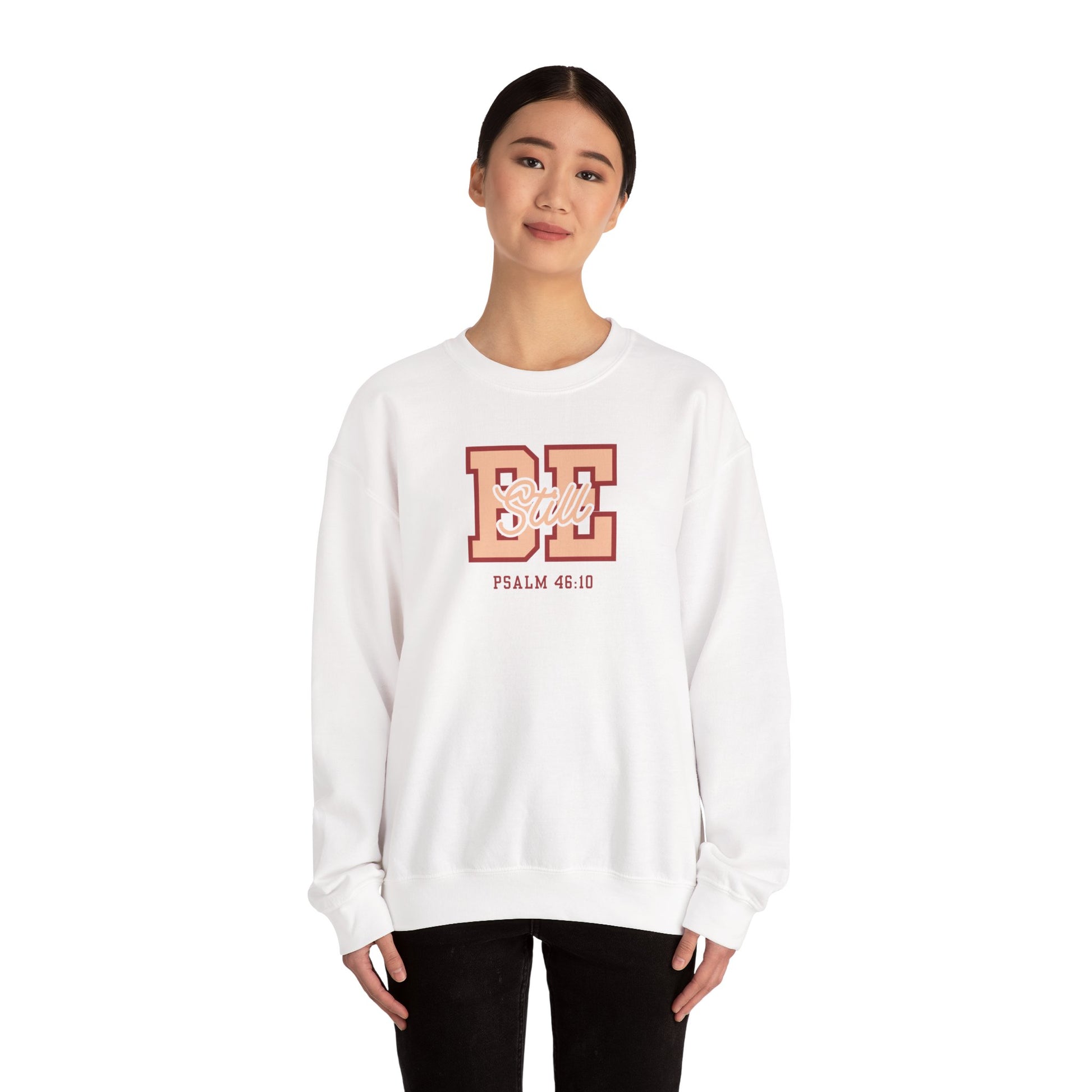 Be Still – Psalm 46:10 Crewneck Sweatshirt | Live the Verse Collection | all4HIM