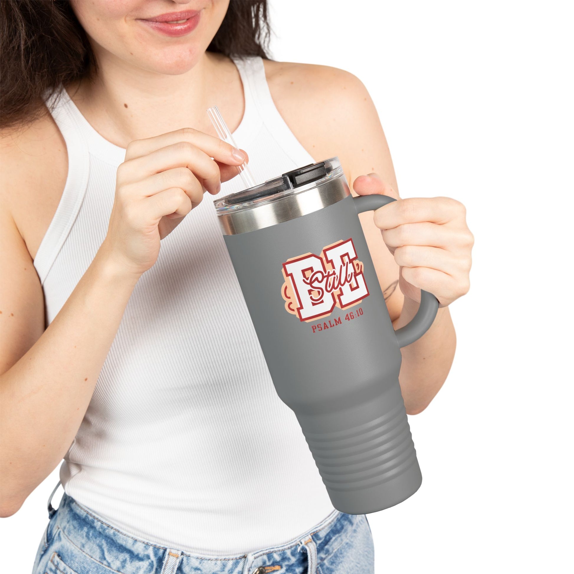 Be Still – Psalm 46:10 Insulated Travel Mug | Live the Verse Collection | all4HIM