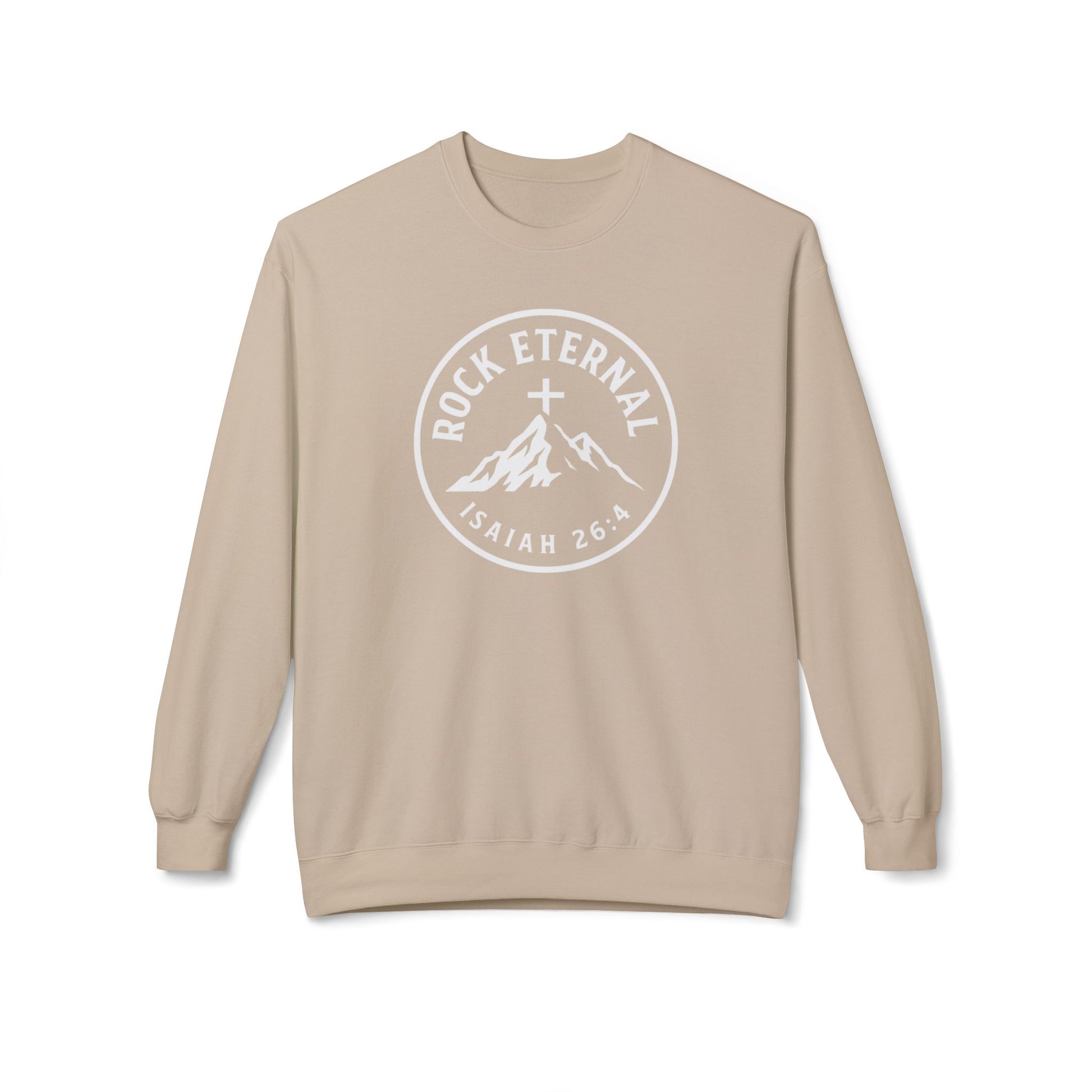 The Rock Eternal – Isaiah 26:4 – Crewneck | Live the Verse | all4HIM