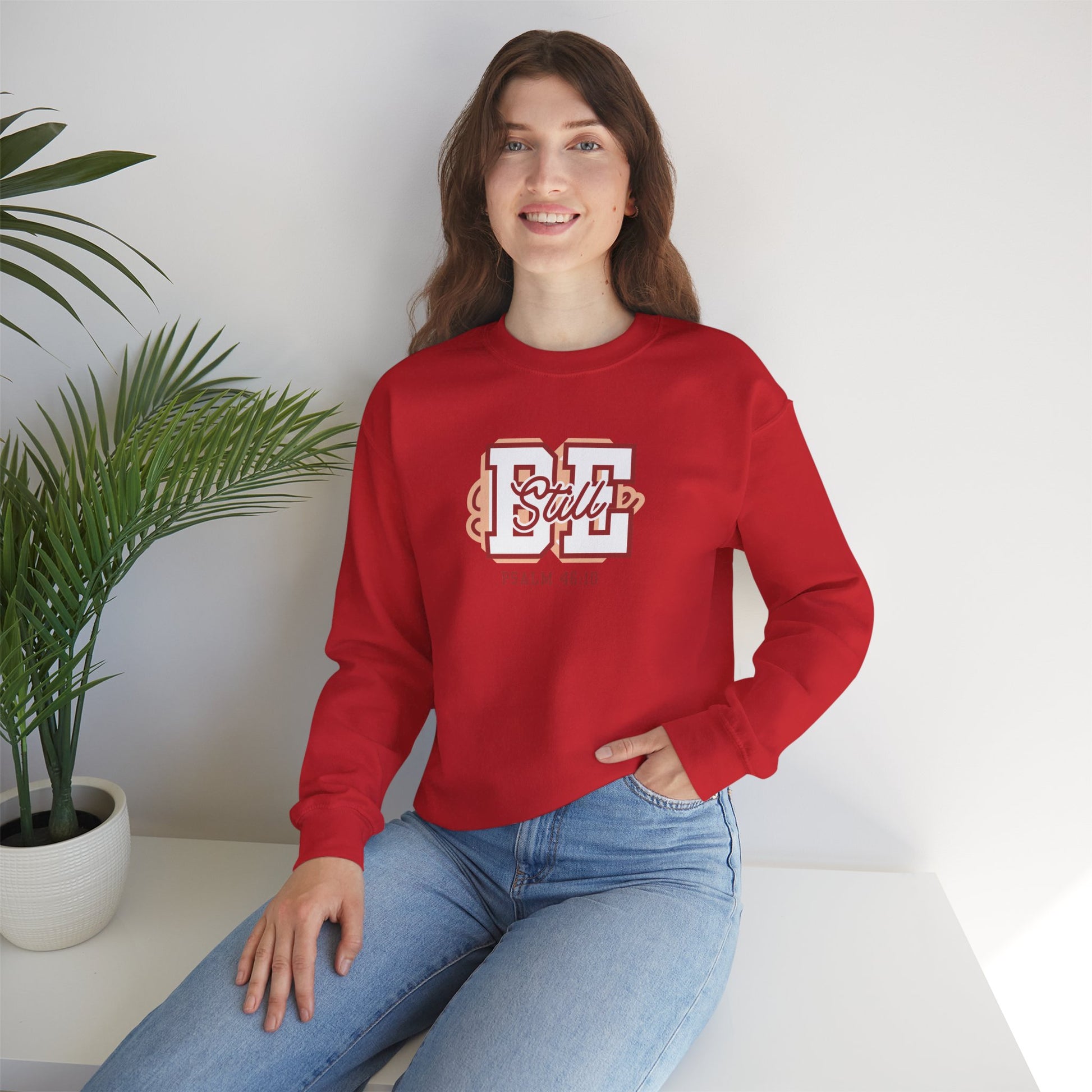 Be Still – Psalm 46:10 Crewneck Sweatshirt | Live the Verse Collection | all4HIM