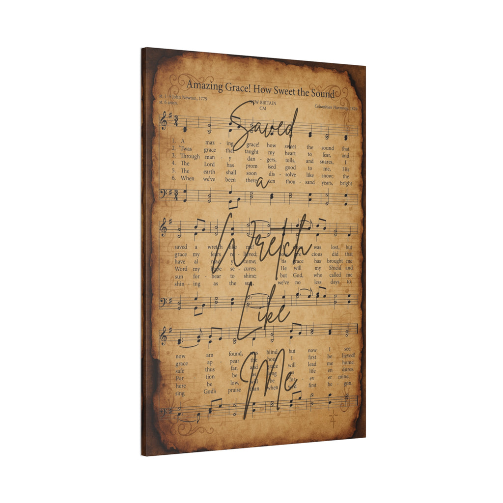 Amazing Grace – Sacred Hymns Canvas Print | Live the Verse | all4HIM