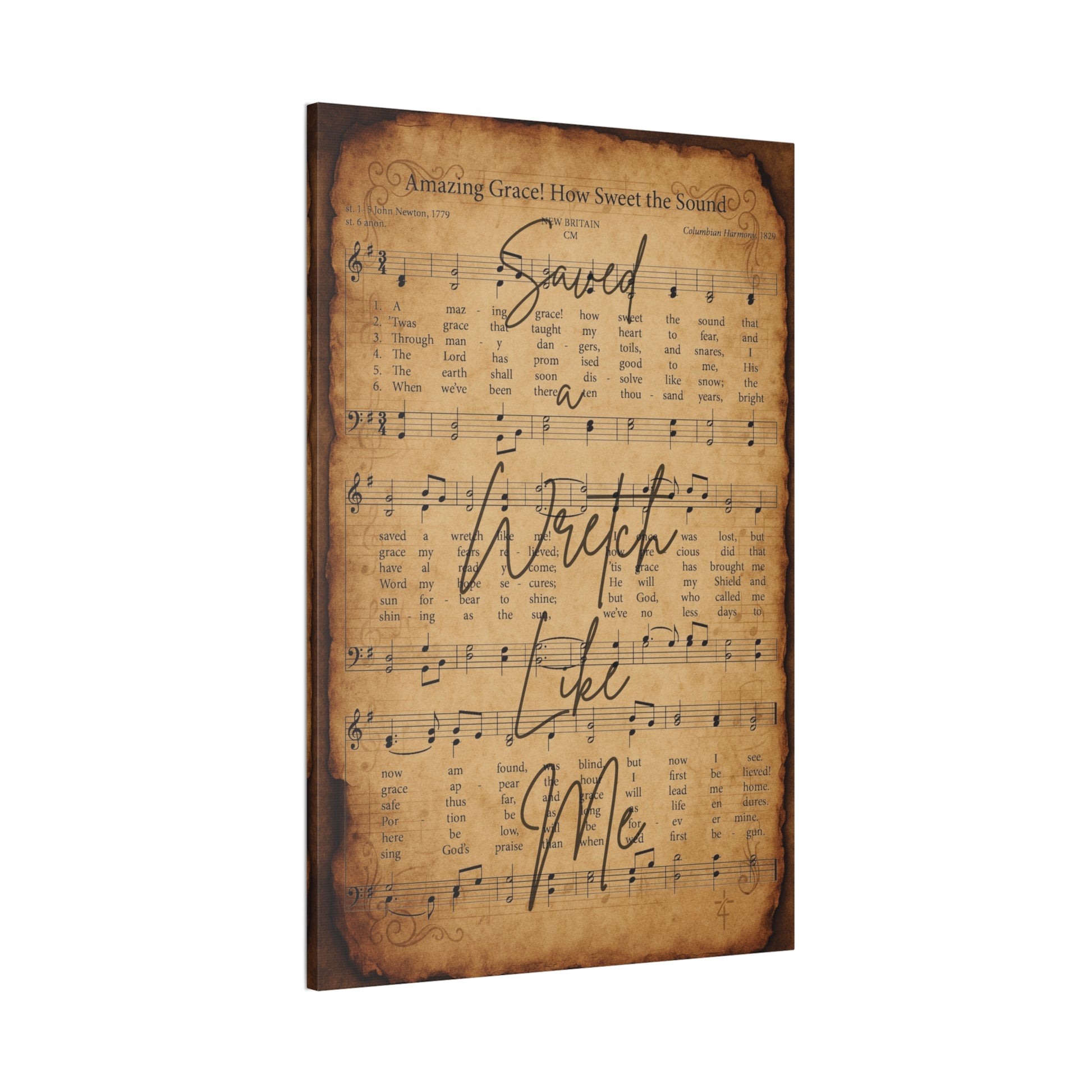 Amazing Grace – Sacred Hymns Canvas Print | Live the Verse | all4HIM