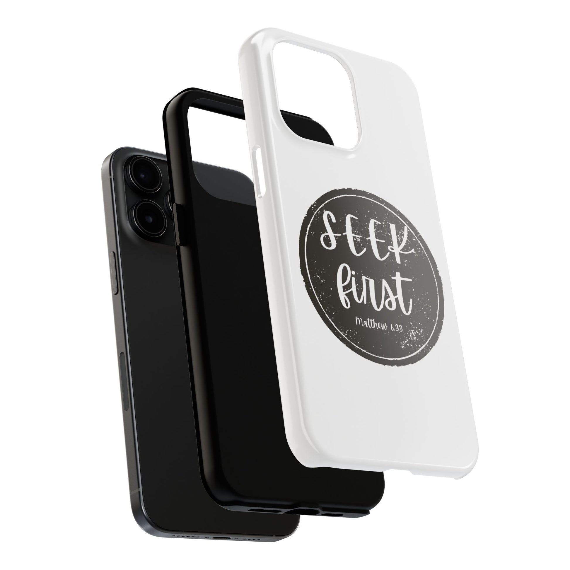 Seek First – Matthew 6:33 Phone Case | Live the Verse Collection