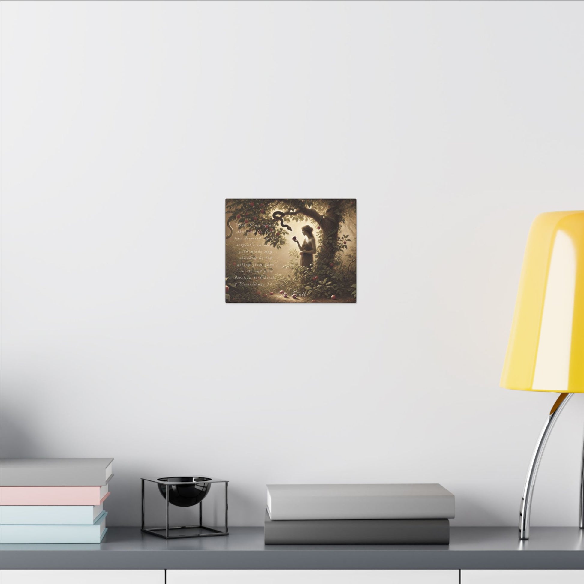 Sacred Scriptures: The Fall – 2 Corinthians 11:3 Canvas (20x16 and 10x8) | all4HIM Collection