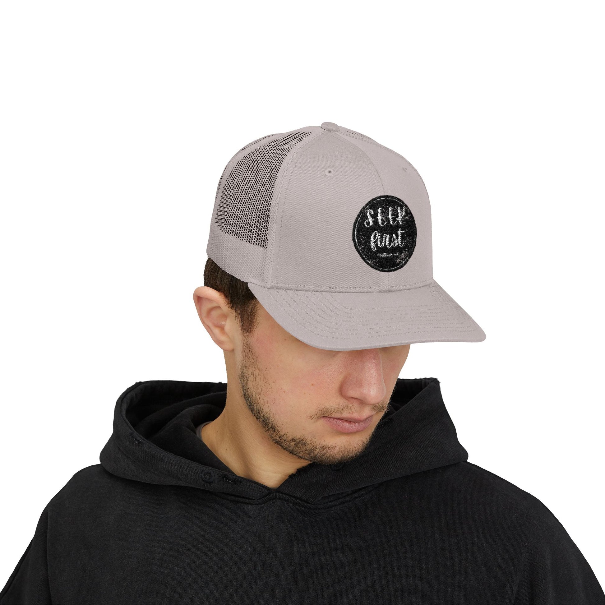 Stylish Snapback Trucker Cap, Trendy Mesh Hat for Outdoors, Perfect for Summer Festivals, Casual Wear, Gifts for Him or Her